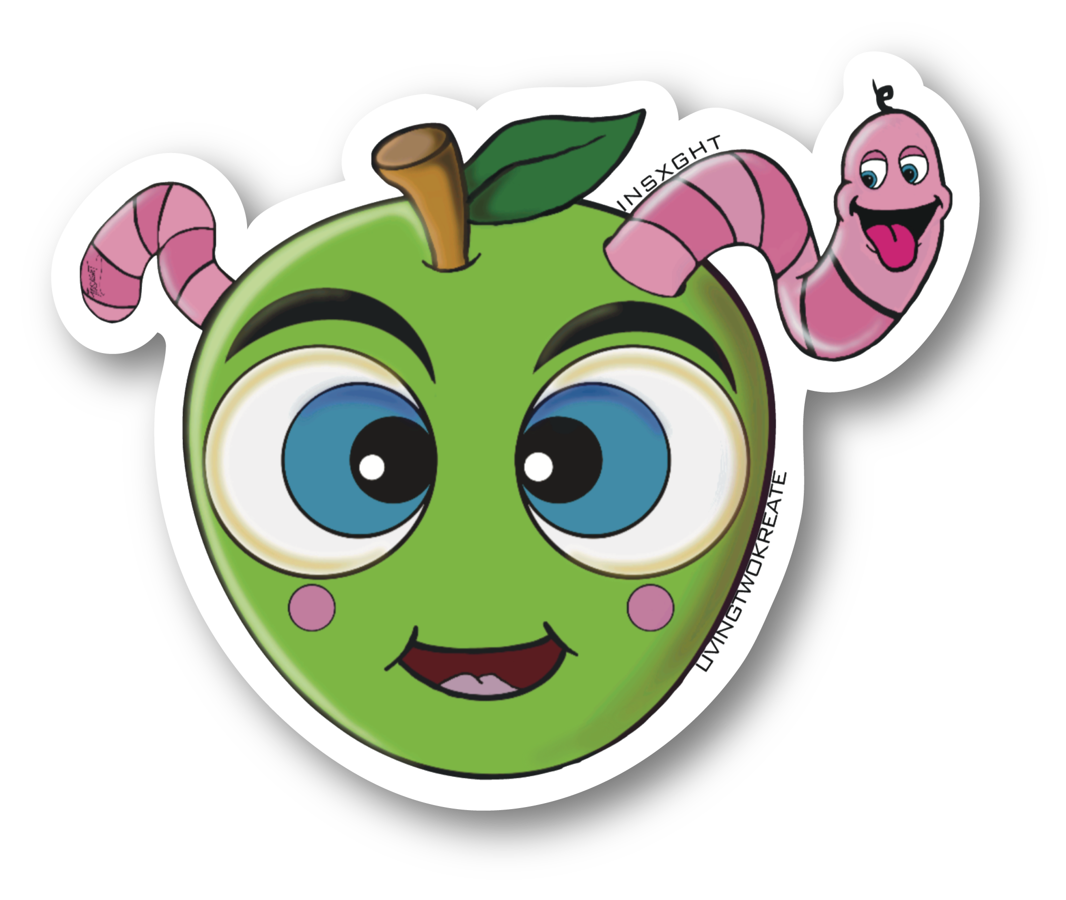 Livingtwokreate Sticker 🍏💚